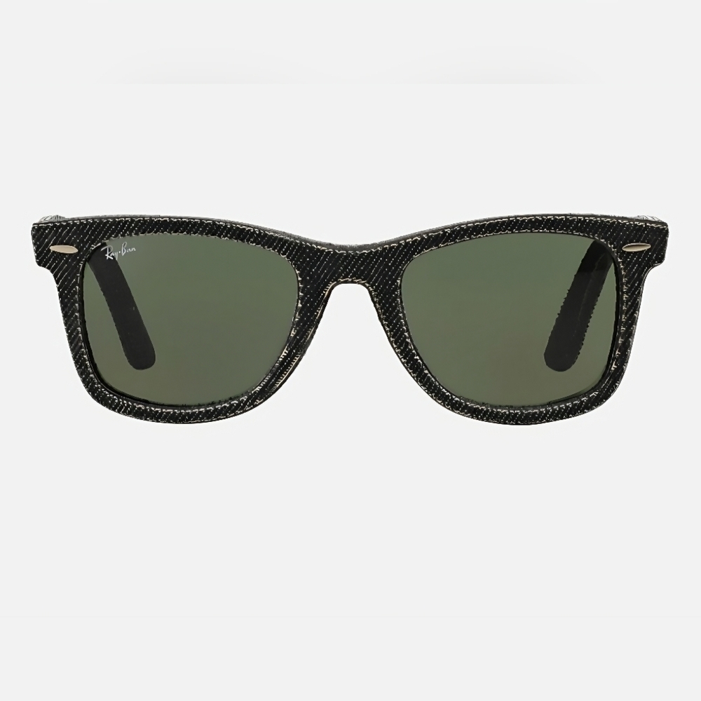Ray-Ban Sunglasses Gray Denim Wayfarer Polarized Unisex Sunglasses with Case - Picture 3 of 7